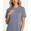 3 Pack Women’s Nightgowns Short Sleeve Sleep Dress Night Gowns Sleepshirts(Set 4)