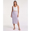 3 Pack Women’s Ribbed Midi Skirts High Waisted Pencil Knee Length Work Slit(Set 5)