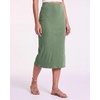 3 Pack Women’s Ribbed Midi Skirts High Waisted Pencil Knee Length Work Slit(Set 5)