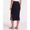 3 Pack Women’s Ribbed Midi Skirts High Waisted Pencil Knee Length Work Slit(Set 7)