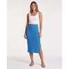 3 Pack Women’s Ribbed Midi Skirts High Waisted Pencil Knee Length Work Slit(Set 7)