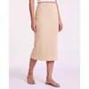 3 Pack Women’s Ribbed Midi Skirts High Waisted Pencil Knee Length Work Slit(Set 8)