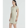 3 Pack Women’s Ribbed Tshirt Mini Dresses Scoop Neck Short Sleeve Bodycon(Solid Black  Solid Burgundy  Solid Desert Sage)