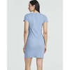 3 Pack Women’s Ribbed Tshirt Mini Dresses Scoop Neck Short Sleeve Bodycon(Solid Black  Solid Iced Coffee  Solid Lichen Blue)