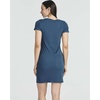 3 Pack Women’s Ribbed Tshirt Mini Dresses Scoop Neck Short Sleeve Bodycon(Solid Black  Solid Majolica Blue  Solid Nosegay)