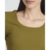 3 Pack Women’s Ribbed Tshirt Mini Dresses Scoop Neck Short Sleeve Bodycon(Solid Black  Solid Martini Olive  Solid Blue Glow)
