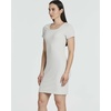 3 Pack Women’s Ribbed Tshirt Mini Dresses Scoop Neck Short Sleeve Bodycon(Solid Black  Solid Navy  Solid Plein Air)