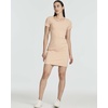3 Pack Women’s Ribbed Tshirt Mini Dresses Scoop Neck Short Sleeve Bodycon(Solid Black  Solid Polar Night  Solid Almost Apricot)