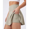 4 Pack Women’s Skater Skort Pleated Cute Tennis Golf Athletic Skirt Pockets(Set 4)