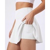 4 Pack Women’s Skater Skort Pleated Cute Tennis Golf Athletic Skirt Pockets(Set 7)