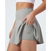 4 Pack Women’s Skater Skort Pleated Cute Tennis Golf Athletic Skirt Pockets(Set 8)