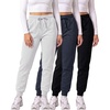 3 Pack Women’s Fleece Joggers Sweatpants Lounge Pants Sweats Casual Pockets(Set 14)