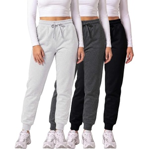 3 Pack Women’s Fleece Joggers Sweatpants Lounge Pants Sweats Casual Pockets(Set 13)