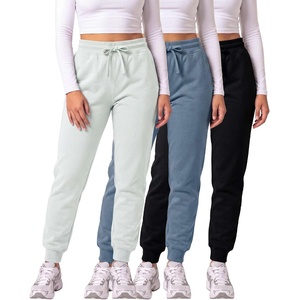 3 Pack Women’s Fleece Joggers Sweatpants Lounge Pants Sweats Casual Pockets(Set 2)