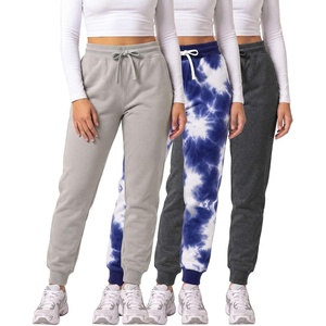 3 Pack Women’s Fleece Joggers Sweatpants Lounge Pants Sweats Casual Pockets(Set 4)