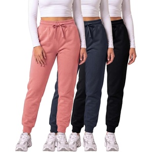3 Pack Women’s Fleece Joggers Sweatpants Lounge Pants Sweats Casual Pockets(Set 7)