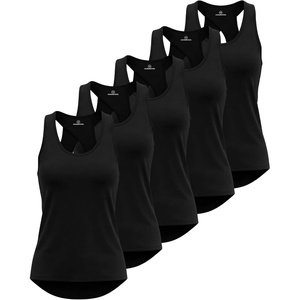 5 Pack Women’s Tank Tops Open Back Workout Shirts Athletic Gym Running Yoga(Set 9)